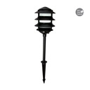 MINIPOSTE PAGODA FIBRA VIDRIO, NEGRO. E26