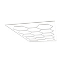 Kit de iluminación LED para formar panel hexagonal y marco