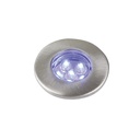 KIT DE 6 EMPOTRADOS DE PISO DE LEDS, AZUL.