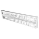 LUM. ELECTRONICO RECTANGULAR LOUVER, BLANCO. F28T5 6500k