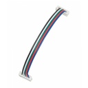 Cable c/doble conector de presión para tiras RGB