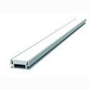 Perfil lineal de aluminio empotrado en piso con difusor