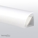 Tapa final para perfil de plastico para esquina CON salida