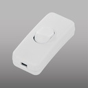 APAGADOR DE PASO RECTANGULAR 3A.125V. BLANCO