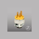 CLAVIJA BLINDADA C/TIERRA 2 POLOS, NEMA 6-15R.