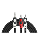 KIRLIN LGY-364L 2MBK CABLE AUDIO 2 RCA A 3.5 ST 2 MTS PVC LGY-364L2MBK