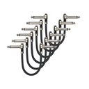 KIRLIN PSK6-243 0.15MBK PAQUETE CABLES PEDAL 6 UNIDADES 1/4 A 1/4 EN L 15 CM PVC PSK6-2430.15MBK