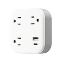 PROTECTOR DE PICOS 3 TOMAS + 1 USB A/1USB C PARED 980J 81787 GE 81787