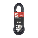 STAGG SGC6PL DL CABLE AUDIO 1/4M M A 1/4M EN L 6MTS PVC L DELUXE SGC6PLDL