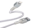 ARGOM CABLE LIGHTNING A USB 2.0 NYLON TRENZADO DURA FORMA ARG-CB-0023WT