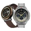 Combo SmartWatch HiFuture Aurora 44mm Café + Reloj Inteligente HiFuture Active Gris/Rojo