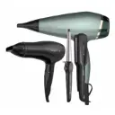 Combo MegaPack Remington Plancha-Secadora-Rizador + Secadora cabello Remington botanicals D27A-110F