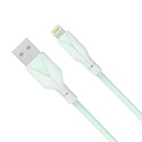 Cable Lightning a USB, Carga y Sincro, 1M, silicon, XAL-0003, verde XAL-0003