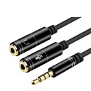 Cable adaptador para audio y micrófono, 3.5mm, negro BEST Best