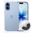 Combo Celular Apple iPhone 17 5G 256GB 8GB-RAM Azul Niebla + Rastreador Apple AirTag Blanco MX532AM/A