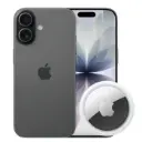 Combo Celular Apple iPhone 17 5G 256GB 8GB-RAM Negro + Rastreador Apple AirTag Blanco MX532AM/A