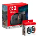 Combo Consola Nintendo Switch 2 256GB - Mario Kart World Bundle + Volante Nintendo Switch 2 Joy-Con 2 Wheel (2-Pack) Azul/Rojo BEEABU2AA 
