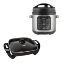 Combo Olla Oster Multifuncional Turbo 5.7L CKSTPCECT57DF + Sartén Eléctrico Oster Antiadherente CKSTSK1712B