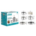 SET DE OLLAS WINNING STAR ST-5215 ALEACION ALUMINIO + ACERO 6 PIEZAS GUO-1083-WST-15595