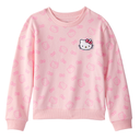 Sudadera suave rosada con diseño Hello Kitty