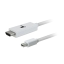 Cable Convertidor XTech Mini DisplayPort Macho a HDMI Macho 1.8M Blanco XTC-357