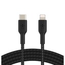 Cable Trenzado Belkin USB-C a Lightning 1M Negro CAA004bt1MBK