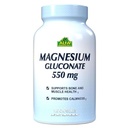 Suplemento Dietético Alfa Vitamins Magnesium Gluconate 550mg 100 Cápsulas 158-A