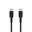Cable Trenzado Belkin Pro Flex USB-C a USB-C 3M Negro CAB011bt3MBK