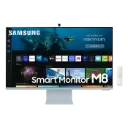 Monitor Samsung Smart Monitor M8 32" 4K UHD Micro HDMI/USB-C 60Hz 4ms Azul LS32BM80BUNXGO
