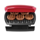 Parrilla George Foreman Tipo Grill 5 Porciones 1200W Roja GR350FR-LA
