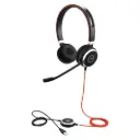 Headset Jabra Evolve 40 MS Stereo Alámbrico Negro 6399-823-109