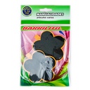 Clip Barrilito de Madera Pizarron Flores Wclp12 2 piezas