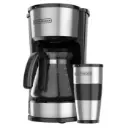 Coffee Maker 4en1 Black & Decker Vaso Personal Filtro Permanente Jarra de Vidrio Para 5 Tazas