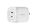 Cargador Belkin de Pared USB-C Doble de 45W WCH011dqWH