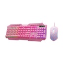 Kit Teclado y Mouse XTech Mirana Rosados XTK-540S