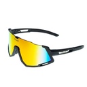 Lentes de Sol Deportivos Fitwell 865 Negro/Tornasol SS865C06