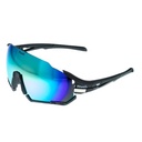 Lentes de Sol Deportivos Fitwell 919 Negro/Azul SS919C10